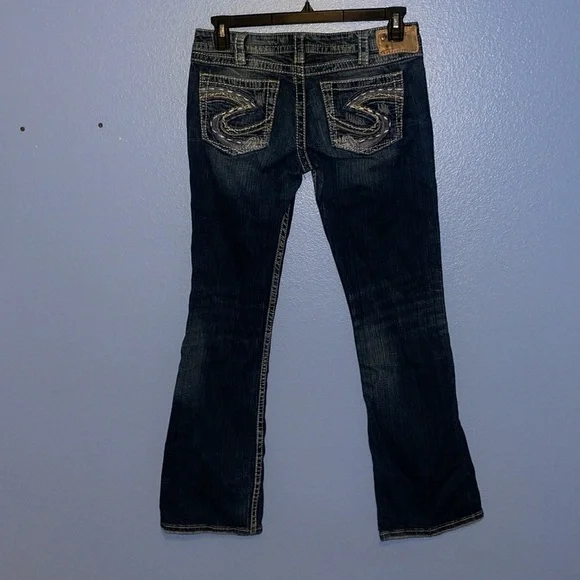 Silver Jeans Blue Twisted Boot Cut Size 30. GG - Picture 4 of 7